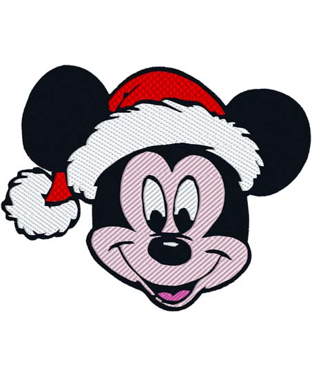 Mickey Santa Head